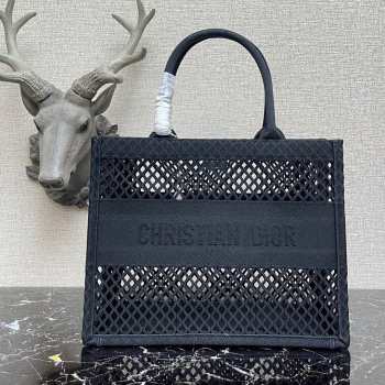 Dior Small Book Tote Black Bag 41cm