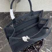 Dior Small Book Tote Black Bag 41cm - 2