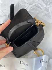 Dior Micro Saddle Mini Grained Leather in Black - 2