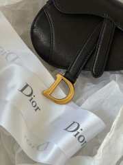 Dior Micro Saddle Mini Grained Leather in Black - 6