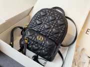 Dior Mini Dioramour Bright Black Lambskin Backpack - 5