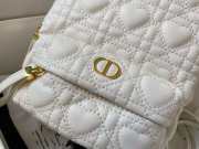 Dior Mini Dioramour White Lambskin Backpack - 6