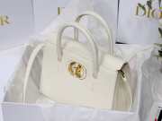 Dior Medium St Honoré Tote Bag in White M9321 - 3