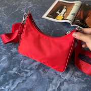 Prada Re-Edition 2005 Nylon Bag Red 1BH204 - 3