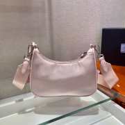  Prada Re-Edition 2005 Nylon Bag Pink 1BH204 - 3