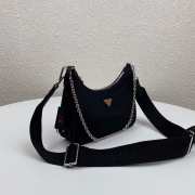 Prada Re-Edition 2005 Nylon Bag Black -Red 1BH204 - 2