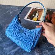 Prada Nylon And Saffiano Leather Mini Bag Blue 1NE204 - 1