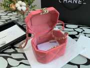 Chanel Lambskin Small Vanity Case AS2630 Pink  - 5