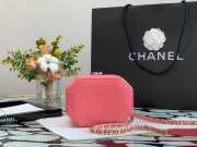 Chanel Lambskin Small Vanity Case AS2630 Pink  - 4