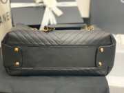 Chanel shopping bag V quilter black leather  - 5