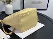 Chanel Crumpled Lambskin Mini Hobo Bag Yellow - 6