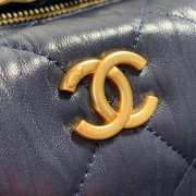 Chanel Crumpled Lambskin Mini Hobo Bag Blue - 2