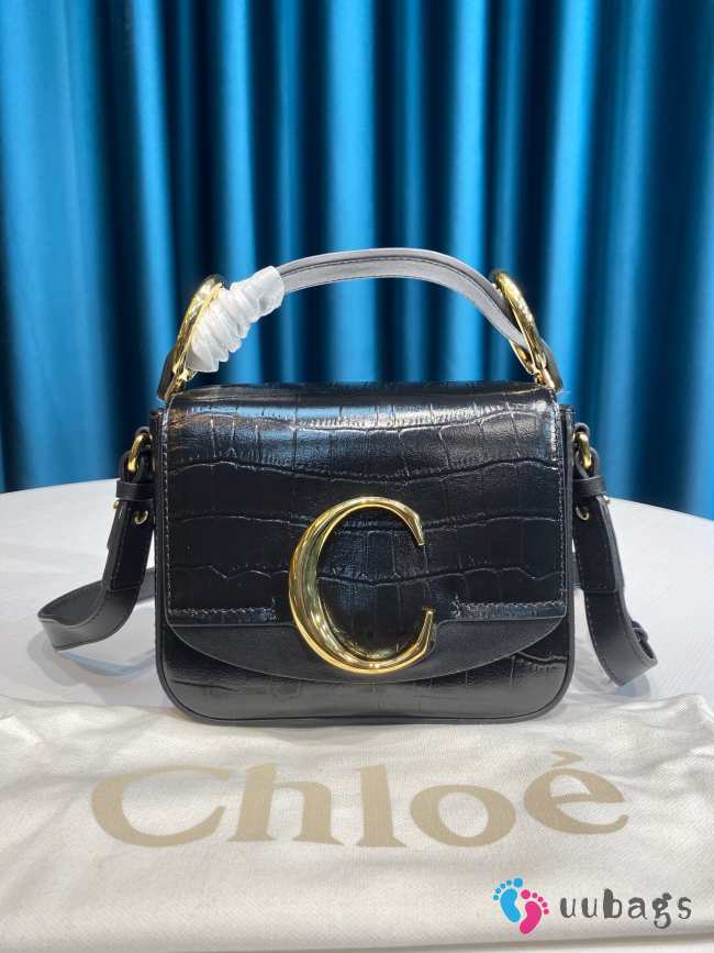 Chloe mini C bag in black - 1