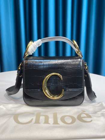 Chloe mini C bag in black