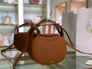 Chloe kiss purse in small grain calfskin brown - 1