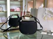 Chloe kiss purse in small grain calfskin black 26cm - 4