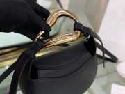 Chloe kiss purse in small grain calfskin black 26cm - 6