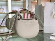 Chloe kiss purse in small grain calfskin white - 1