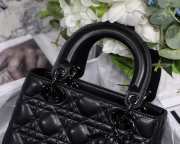 Dior My ABCDior Lady Gray Lambskin Bag with Black Hardware  - 6