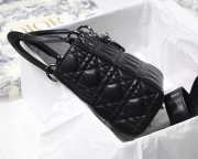 Dior My ABCDior Lady Gray Lambskin Bag with Black Hardware  - 5