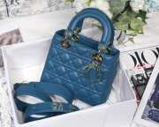 DIOR My ABCDior Lady Blue Lambskin Bag | M0538 - 1