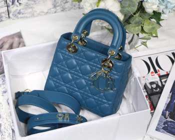 DIOR My ABCDior Lady Blue Lambskin Bag | M0538