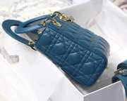 DIOR My ABCDior Lady Blue Lambskin Bag | M0538 - 6