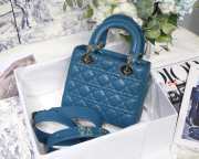 DIOR My ABCDior Lady Blue Lambskin Bag | M0538 - 3