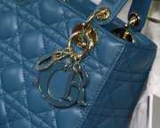 DIOR My ABCDior Lady Blue Lambskin Bag | M0538 - 5