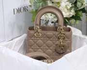 Dior My ABCDior Lady Light Brown Lambskin Bag M0538 - 4