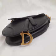 Dior saddle bag original leather black 20cm M0446 - 6