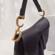 Dior saddle bag original leather black 20cm M0446 - 3