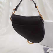 Dior saddle bag original leather black 20cm M0446 - 4