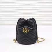 Gucci GG Marmont mini bucket leather bag - 4