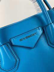 Givency Small Antigona Soft Bag In Deep Blue Leather - 6