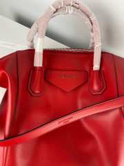 Givency Medium Antigona Soft Bag In Red Leather - 6