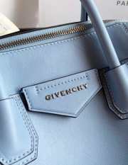 Givency Small Antigona Soft Bag In Blue Leather - 2