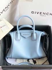 Givency Medium Antigona Soft Bag In Blue Leather 45x8x35cm. - 3