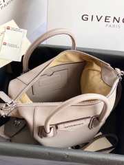 Givency Small Antigona Soft Bag In Gray Leather - 5