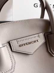 Givency Small Antigona Soft Bag In Gray Leather - 6