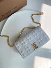 Burberry quilted Lola crossbody bag white 23x13x6cm - 1