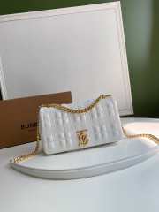 Burberry quilted Lola crossbody bag white 23x13x6cm - 2