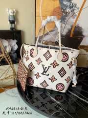 Louis Vuitton Neverfull MM Autres Toiles Monogram in White - 1