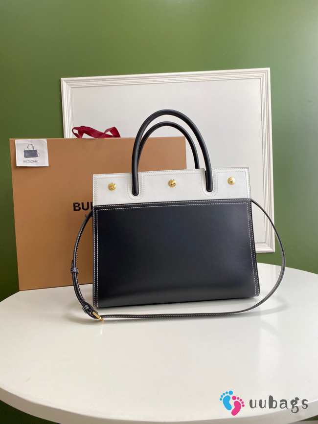 Burberry Leather Title Tote Bag - 1