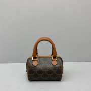 Celine mini boston in brown 60043 - 3