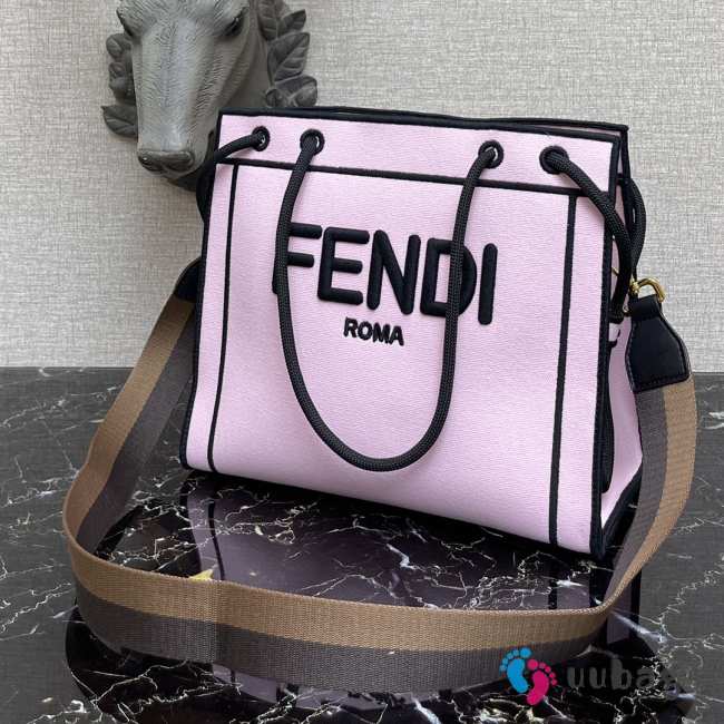 Fendi Roma Tote Bag Pink - 1