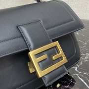 Fendi baguette chain black leather bag 27cm 8BR783 - 3