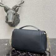 Fendi baguette chain black leather bag 27cm 8BR783 - 6