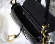 Dior Saddle Oblique Shiny Black 25cm - 4