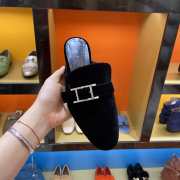 Hermes Black Flats - 3